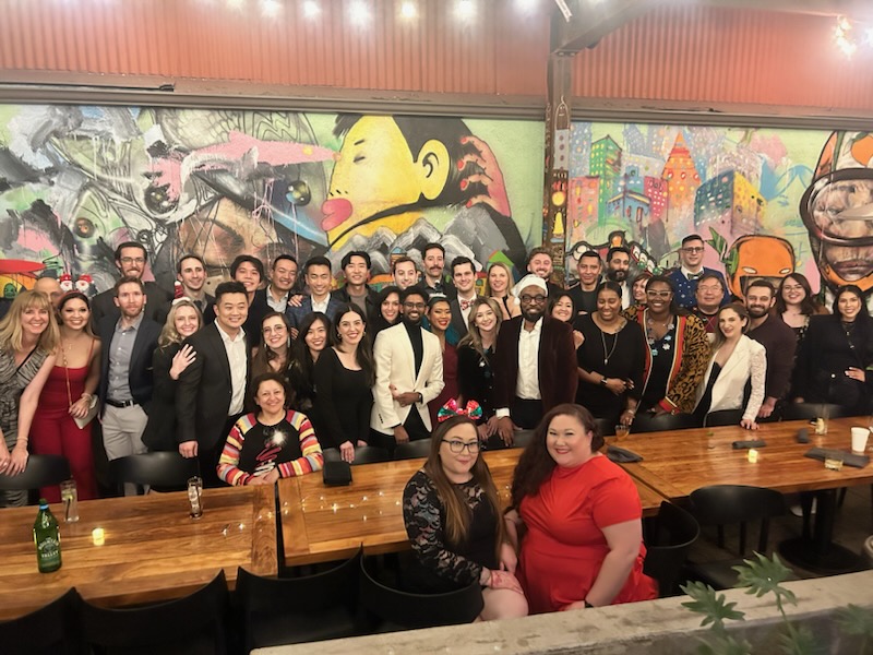 Always a well attended soiree, last Friday's Winter party ❄️🥳, @majordomomedia DTLA, with the whole @RadiologyUSC #TrojanFamily did not disappoint! Wishing everyone a happy and healthy holiday season! #SquadGoals #FightOn #Cheer #BlinkingLights #Radiology