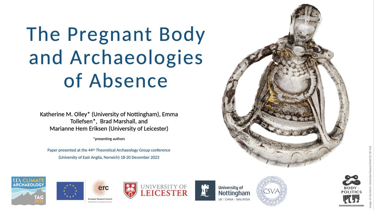 Dr Emma Tollefsen (@emmatollefsen) on Twitter photo <a href="/UofT/">University of Toronto</a> <a href="/AntiquityTAG/">TAG44@UEANorwich</a> @renatelarssen <a href="/bodypoliticsERC/">bodypolitics</a> <a href="/mariheri/">Dr Marianne Hem Eriksen</a> <a href="/ERC_Research/">European Research Council (ERC)</a> <a href="/uniofleicester/">University of Leicester</a> <a href="/VikingBodiesBM/">Brad Marshall</a> <a href="/ArchAncHistLeic/">School of Archaeology & Ancient History</a> <a href="/el_arqueologo_/">Chessil Dohvehnain</a> <a href="/jess_e_thompson/">Dr Jess Thompson</a> <a href="/Cambridge_Uni/">Cambridge University</a> <a href="/emlthom/">Emma Louise Thompson</a> <a href="/unibirmingham/">Uni of Birmingham</a> <a href="/UKRI_News/">UK Research and Innovation</a> <a href="/Midlands4Cities/">Midlands4Cities</a> We then moved on to interrogate ‘The Pregnant Body and Archaeologies of Absence’ w/ <a href="/bodypoliticsERC/">bodypolitics</a> presenting their soon to be published work on finding pregnant bodies in Viking Age Scandinavia, through iconography, later textual sources and the burial record 🤰🏻 <a href="/AntiquityTAG/">TAG44@UEANorwich</a> <a href="/UofT/">University of Toronto</a> <a href="/AntiquityTAG/">TAG44@UEANorwich</a> @renatelarssen <a href="/bodypoliticsERC/">bodypolitics</a> <a href="/mariheri/">Dr Marianne Hem Eriksen</a> <a href="/ERC_Research/">European Research Council (ERC)</a> <a href="/uniofleicester/">University of Leicester</a> <a href="/VikingBodiesBM/">Brad Marshall</a> <a href="/ArchAncHistLeic/">School of Archaeology & Ancient History</a> <a href="/el_arqueologo_/">Chessil Dohvehnain</a> <a href="/jess_e_thompson/">Dr Jess Thompson</a> <a href="/Cambridge_Uni/">Cambridge University</a> <a href="/emlthom/">Emma Louise Thompson</a> <a href="/unibirmingham/">Uni of Birmingham</a> <a href="/UKRI_News/">UK Research and Innovation</a> <a href="/Midlands4Cities/">Midlands4Cities</a> We then moved on to interrogate ‘The Pregnant Body and Archaeologies of Absence’ w/ <a href="/bodypoliticsERC/">bodypolitics</a> presenting their soon to be published work on finding pregnant bodies in Viking Age Scandinavia, through iconography, later textual sources and the burial record 🤰🏻 <a href="/AntiquityTAG/">TAG44@UEANorwich</a>