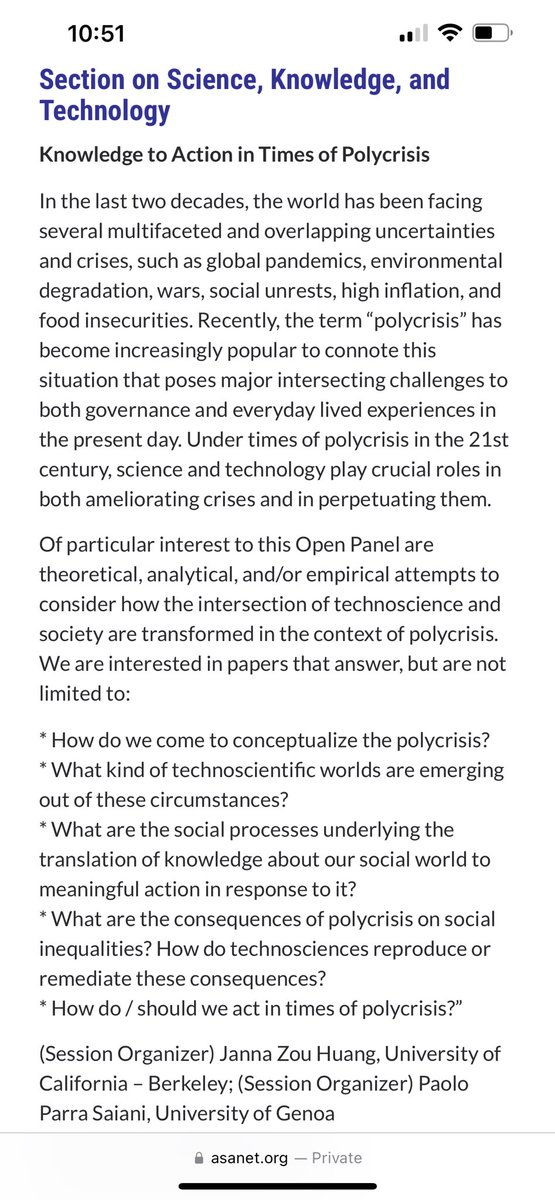 Please consider submitting an abstract to this @ASA_SKAT session I am co-organizing: “Knowledge to Action in Times of Polycrisis” 🌎📡 session description 👇🏼