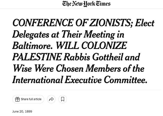 Did they also 'brainwash the whole world' into believing the New York Times wrote this headline in 1899? Just a figment of everyone's imagination?