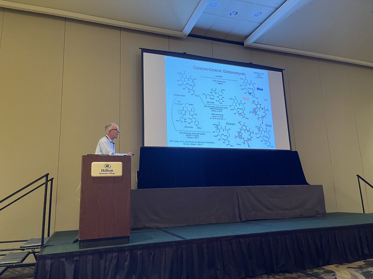 The Plenary Lecture at WIPOS 2023 (wipos.org) is under way. Professor Scott Miller is presenting his lecture entitled 'Search for Selective Catalytic Reactions in Complex Molecular Environments'. Today we will hear lectures from 11 young investigators.