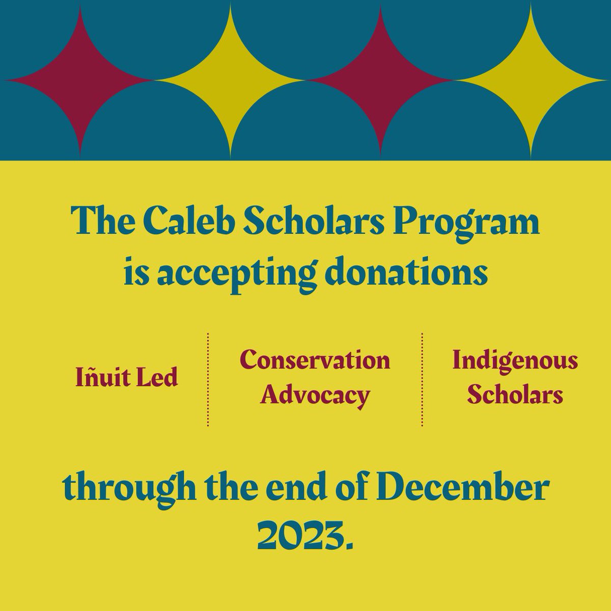 There is still time to donate to the Caleb Scholars Program. Every amount of support makes a difference in our scholars' success. Quyanaqpak for your time and consideration!