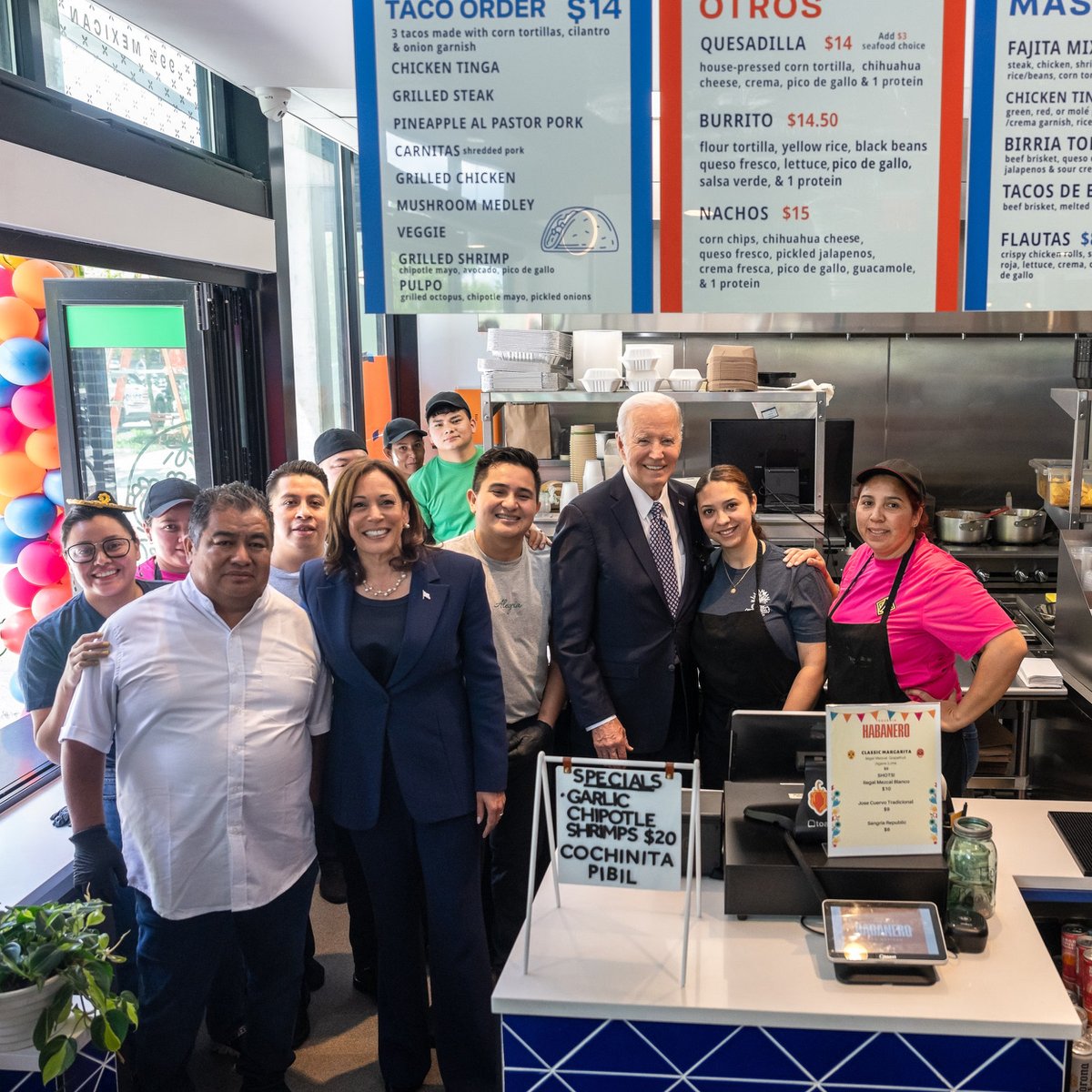 Under the Biden-Harris administration, we have seen:  

Over 14 million new jobs.  
Nearly 800,000 manufacturing jobs added.  
The best two years of small business creation on record. 

Let’s finish the job.