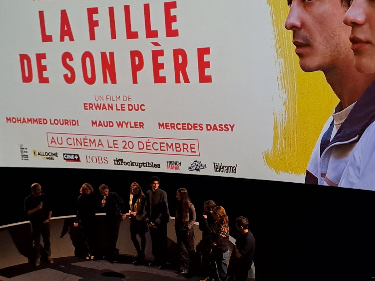 'La fille de son père' de Erwan Le Duc, avant-première avec l'équipe du film.

#LaFilleDeSonPère