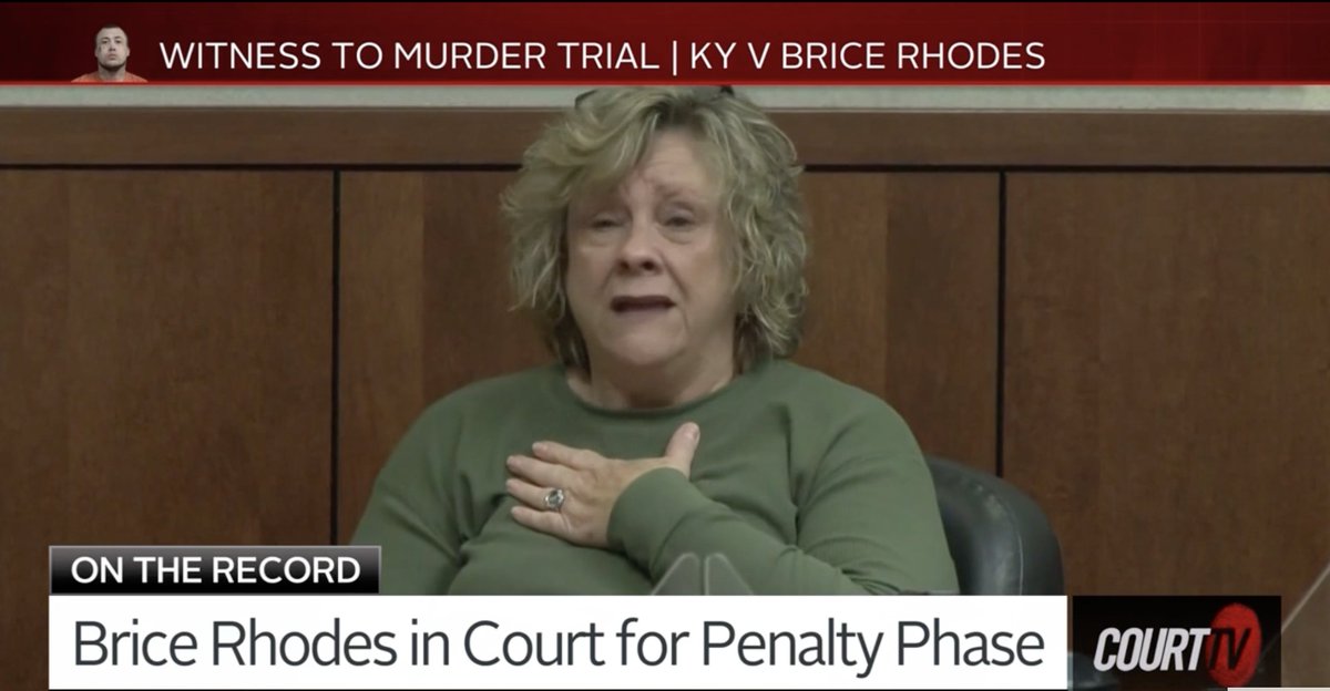 CourtTV's tweet photo. “We don’t know how to deal with it.” A grandmother cries on the stand telling the jury her teen grandson, victim #LarryOrdway, wanted to go to college and play football.
Watch #VictimImpactStatements on #CourtTV LIVE - #WitnessToMurderTrial https://t.co/trZtZ6xq5s