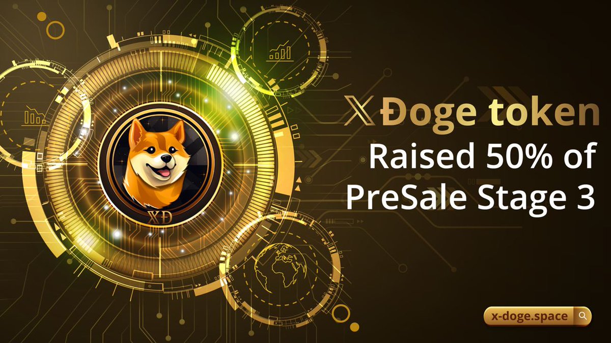 #𝕏Ð
𝕏Ðoge token Raised 50% of PreSale in Stage 3.
Grab it before end, 
Buy link ⤵️
x-doge.space/pre-sale