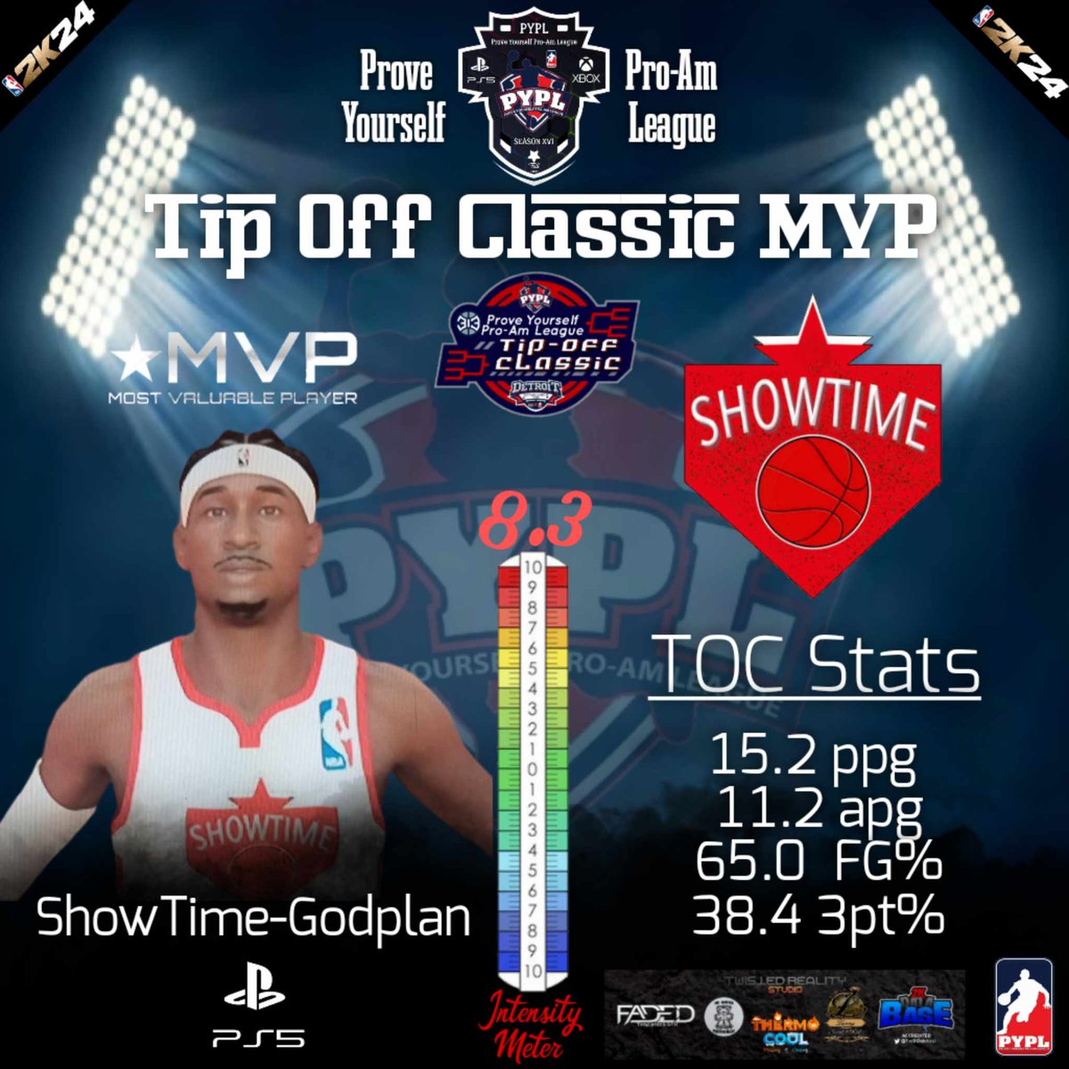 Let's give it up for our #PYPLszn16TipOFF Classic #MVP..
Showtime-GodPlan. 🙌
#PYPLszn16 registration is underway. 
DM us for a registration link.