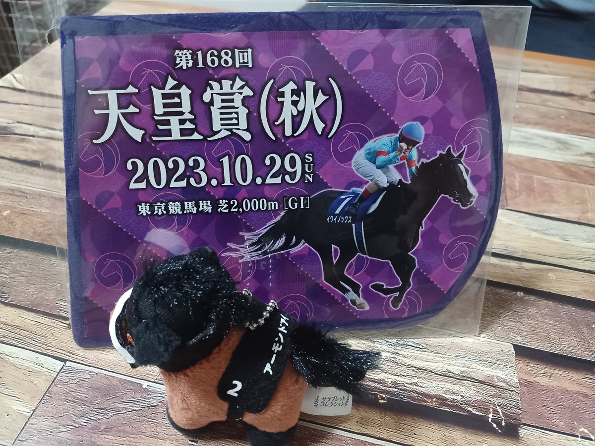 【未開封品、値下げ交渉⭕️】第166回 天皇賞秋 イクイノックス 競馬ミニゼッケン イクイノックス 天皇賞(秋) & ジャパンカップ ゼッケン風コースター