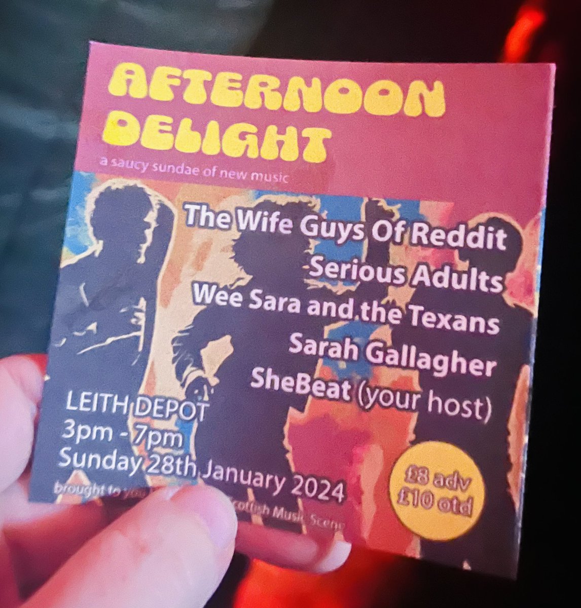 SheBeat (@shebeatmusic) on Twitter photo Choose music this Christmas 🎄 Give the gift of a gig this season & join me <a href="/thewifeguys/">The Wife Guys of Reddit</a> @SeriousAdults <a href="/SayRARGH/">Sarah Gallagher Music</a> & #Wsatt at <a href="/leithdepot/">LEITH DEPOT</a> Jan 28 for a saucy sundae of #newmusic for the afternoon 👯♂️🎶✨🎟️ #scottishmusicscene #shoplocal Choose music this Christmas 🎄 Give the gift of a gig this season & join me <a href="/thewifeguys/">The Wife Guys of Reddit</a> @SeriousAdults <a href="/SayRARGH/">Sarah Gallagher Music</a> & #Wsatt at <a href="/leithdepot/">LEITH DEPOT</a> Jan 28 for a saucy sundae of #newmusic for the afternoon 👯♂️🎶✨🎟️ #scottishmusicscene #shoplocal