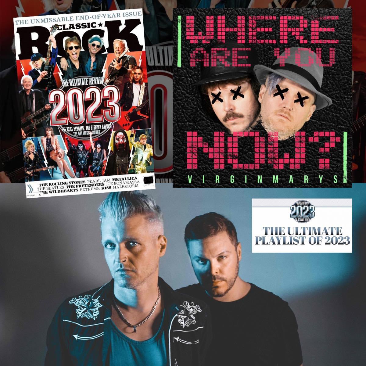 MASSIVE thanks to @ClassicRockMag for including our single ‘Where are you now?’ In their ULTIMATE PLAYLIST OF 2023!⚡️⚡️⚡️⚡️⚡️ Listed alongside Dolly Parton, Rolling Stones & Metallica…..pretty good end to the year I’d say!!!!!🔥🔥🔥 #peacelovetruthmusic