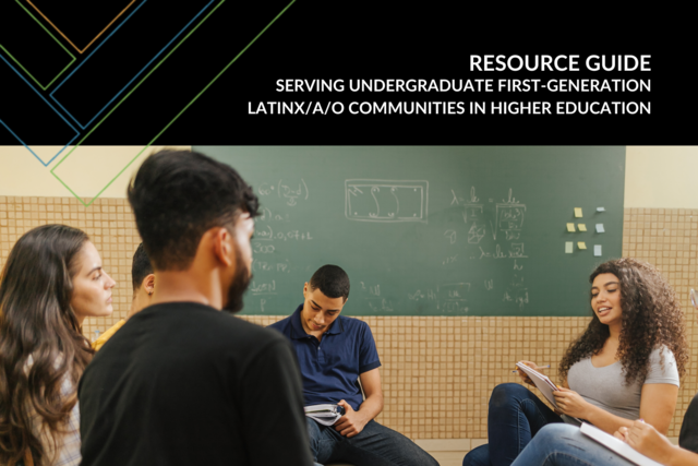 Introducing "Serving Undergraduate First-generation Latinx/a/o Communities in Higher Education," a new Resource Guide on #firstgen student success. By <a href="/ASU/">Arizona State University</a>’s Dr. <a href="/ant_duran/">Antonio Duran, PhD</a>, this guide examines access, academic experiences, persistence, &amp; more. Read at bit.ly/Latinx-a-oRG.