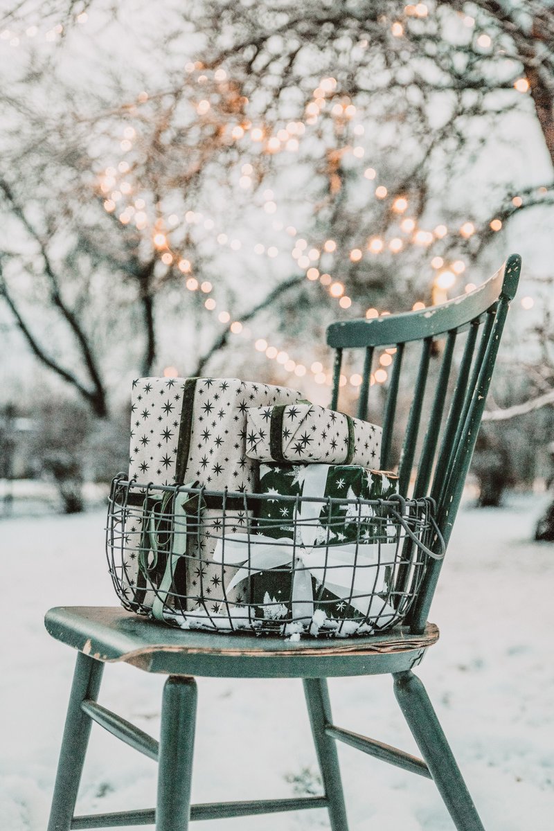 Bare tree, twinkling lights, snowy gifts. #HolidayMagic #SeasonOfGiving 

Photo by Anita Austvika