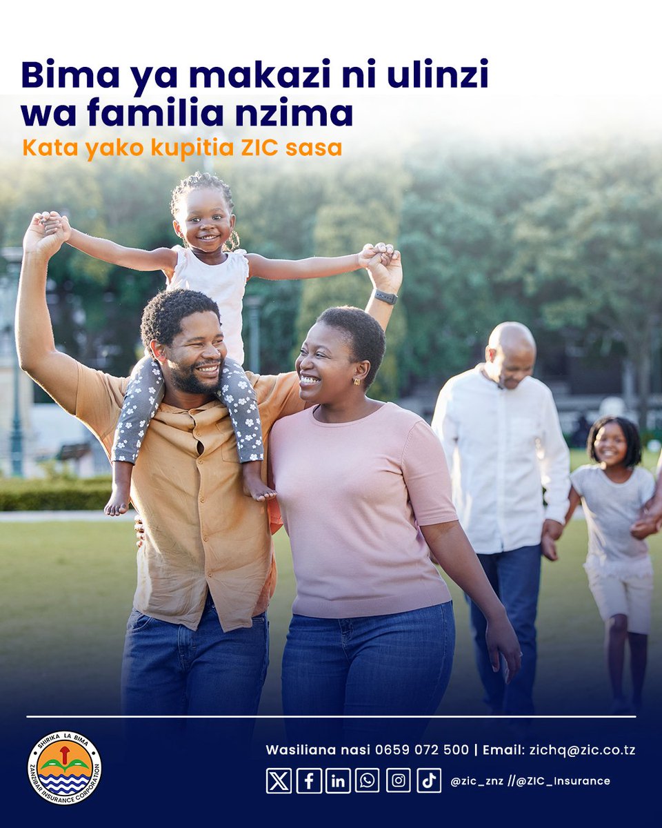 Ulinzi wa nyumba na mali ni suala muhimu kwa familia.

Fika kwenye ofisi za ZIC zilizosambaa nchi nzima upate ulinzi wa kutosha wa makazi na mali zako.

#PromisingFuture