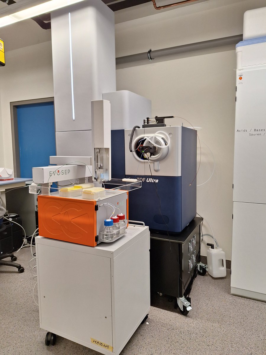 Our LC mass spectrometer arrived last week: Evosep One coupled with timsTOF Ultra
The Immunopeptidomics Platform is taking shape -here we go! 
@DKFZ @UnimedizinMainz @uni_mainz @tronmainz

#MassSpectrometer #Immunopeptidomics #HITRON #HTIP