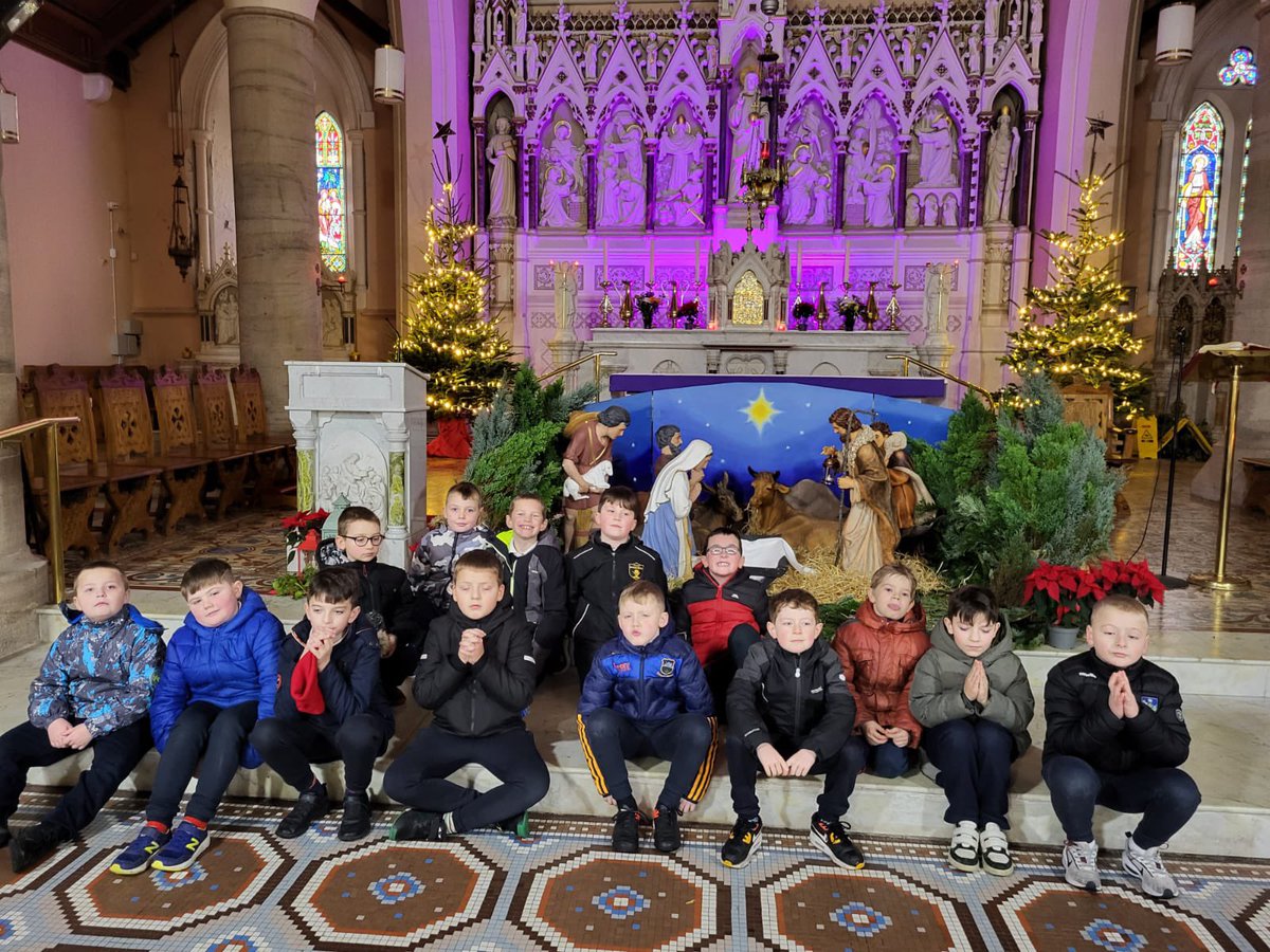 2nd class visited the crib in St Michael’s church today