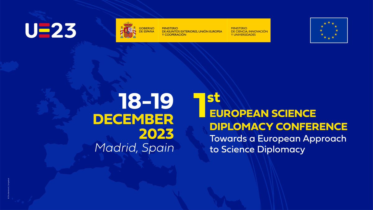 Honored to be part of the 1st EU Science Diplomacy Conference under the Spanish Presidency of the Council of the EU and 
thank you for the opportunity for us that could not be there, to watch the Conference online. 
#EUSciDipMadrid
#EU2023ES