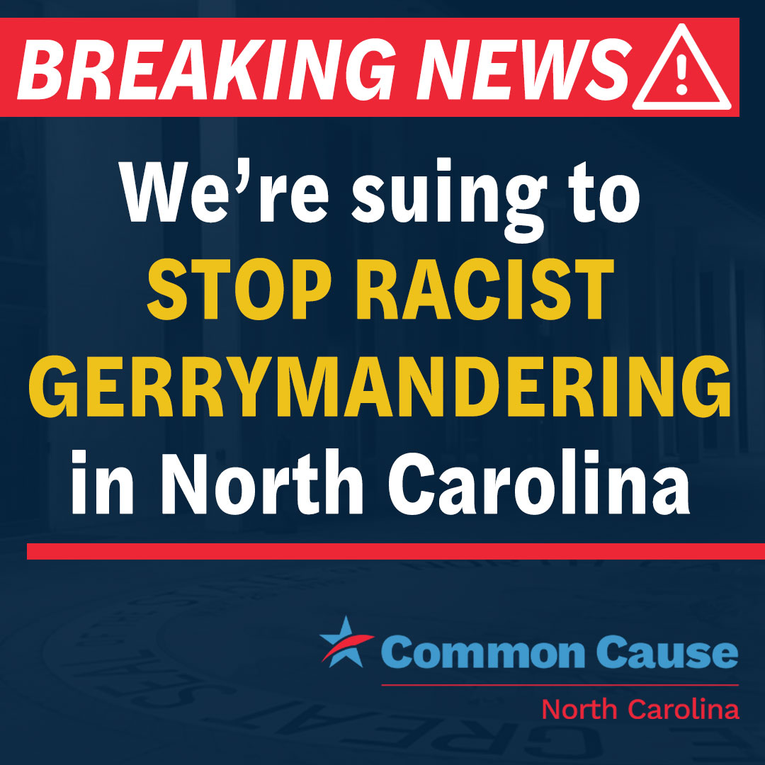 🚨BREAKING: Today we proudly join a group of brave voters, along with @NCNAACP, @SCSJ, and @HoganLovells in filing a federal lawsuit against racially discriminatory gerrymandering in #NorthCarolina. ➡️More: bit.ly/484Y4x9 #ncpol