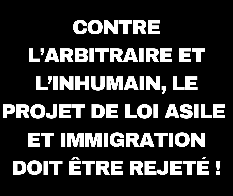 📣 Nos organisations appellent les parlementaires à ne pas adopter le projet de loi Asile et Immigration
Les personnes étrangères méritent mieux que des manœuvres et marchandages politiciens sur un texte qui bafoue les droits fondamentaux
#PJLImmigration

lacimade.org/presse/contre-…