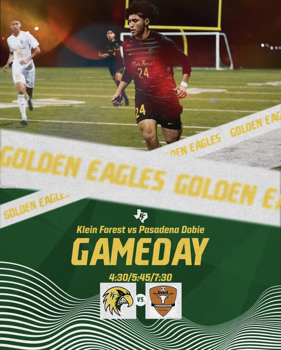 It’s Gameday in The Forest! 
We host our final scrimmage tonight against @DobieBoysSoccer 4:30/5:45/7:30 
#EagleUp #EarntheRight