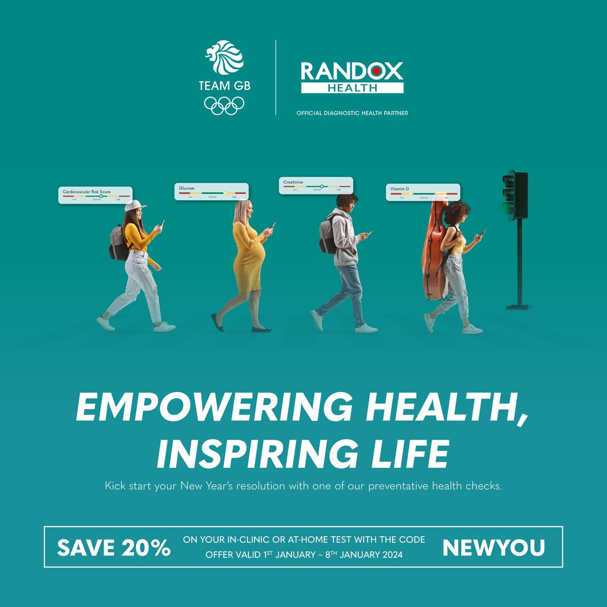 Get 20% off preventative health checks to help you prioritise your health this New Year 🫶 Use code NEWYOU at checkout. Book online today at randoxhealth.com Valid 1st-8th Jan. Offer ends midnight.