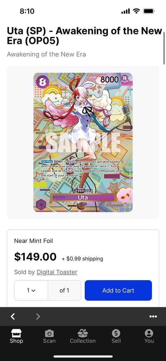 onepiecetcgdeal's tweet image. 📈MARKET WATCH 📉

All of the big SPs were bought out last night by some group or individual. Causing all SPs to gain substantial value over night. Are you gonna sell to take advantage of the new prices? 
#onepiecetcg #onepiececardgame