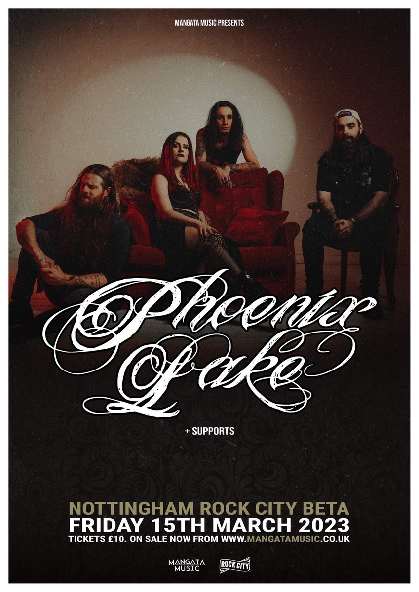 NEW/ Symphonic metal band <a href="/PhoenixLakeUK/">Phoenix Lake</a> have announced a show at <a href="/Rock_City_Notts/">ROCK CITY</a>'s Beta on Friday 15th March!

Tickets on sale now: bit.ly/3GQc8i4