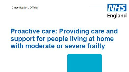BGS is pleased to see the long-awaited @NHSEnglandCHS guidance on #ProactiveCare has been published. Proactive care is a vital part of helping to delay #frailty and maintain older people’s independence. It will also save the NHS money in the long term. bgs.org.uk/policy-and-med…