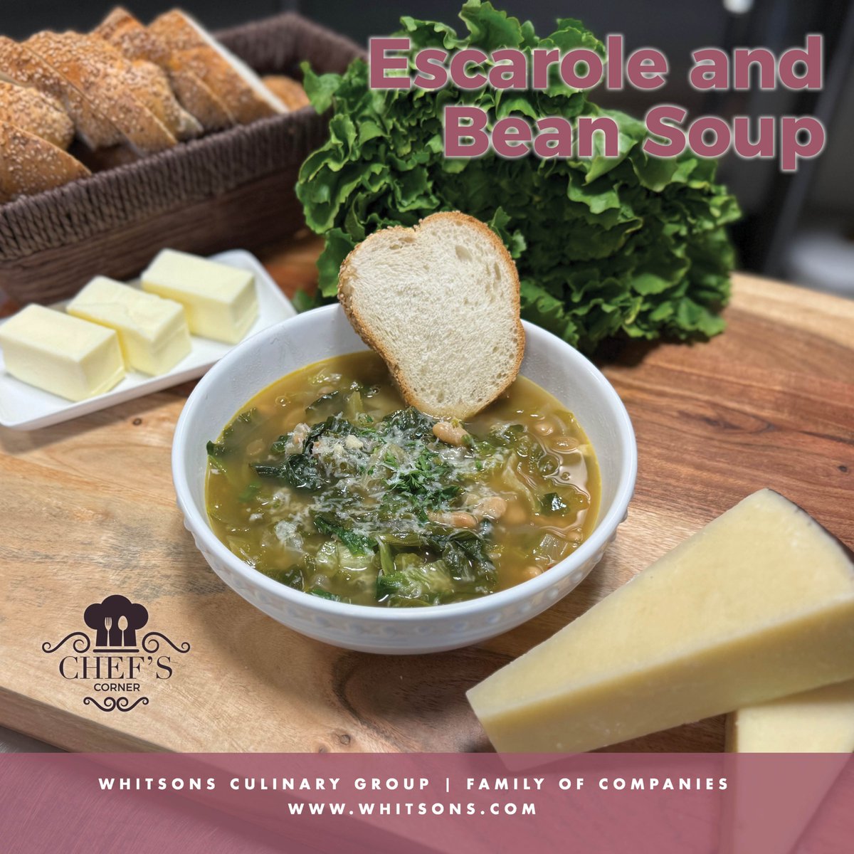 It’s soup season, and our escarole and bean soup is the ultimate comfort food for you and your family! Loaded with health benefits, this soup is a great source of fiber, vitamins, folate and antioxidants! Warm up this winter with one of our favorites: whitsons.com/communication/…