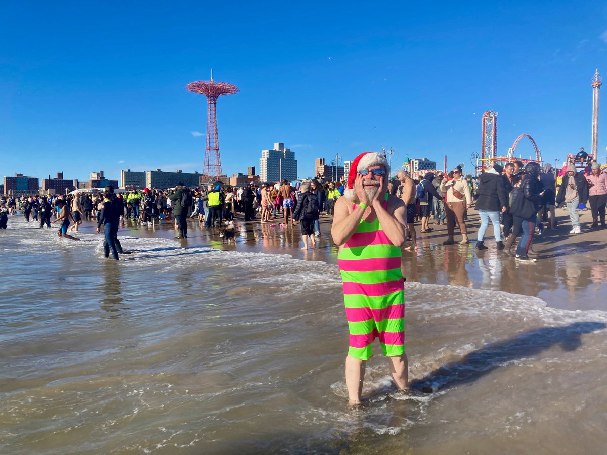 Are you ready to plunge? 1-1-24 - Register now! polarbearclub.org - It's free to participate, but registration is required (and we greatly appreciate donations). Our official after-party will be at Frost Fest at @LunaParkNYC with lots of warm food and beverages.