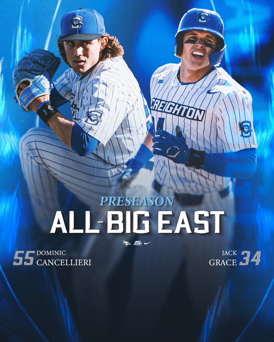 Preseason All BIG-EAST time 🏆 Congrats to our guys @cancellieridom and @Jack_Grace7! #GoJays // tinyurl.com/2p8tvuvt