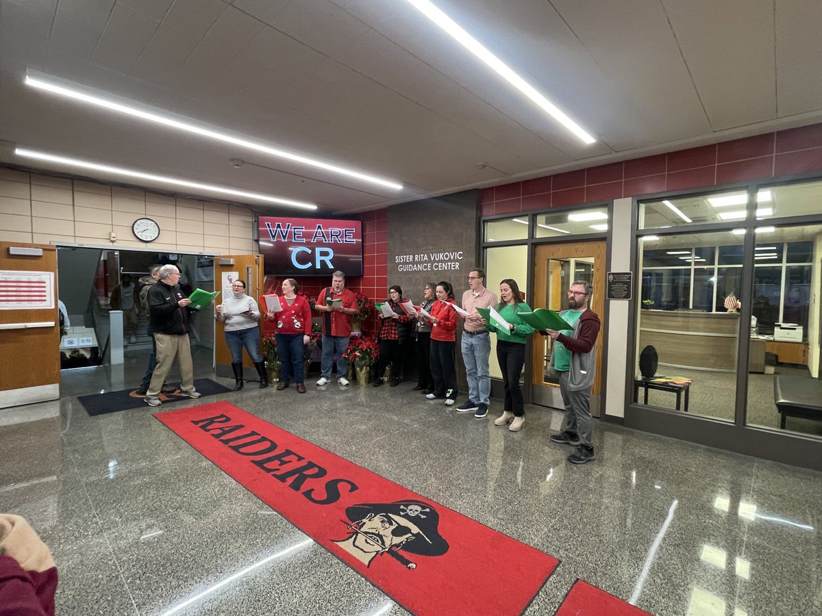 kari jost (@principal_crhs) on Twitter photo I don’t think you can start your day better than this - our teachers and staff greet students with Christmas carols as they enter. #Love my staff <a href="/CRHS_Indy/">Cardinal Ritter</a> I don’t think you can start your day better than this - our teachers and staff greet students with Christmas carols as they enter. #Love my staff <a href="/CRHS_Indy/">Cardinal Ritter</a>