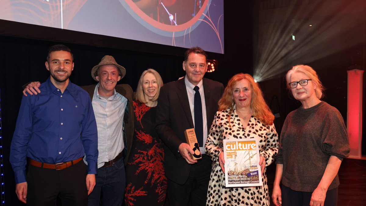 Hartlepool Borough Council staff are celebrating after being named as winners at the North East Culture Awards. The Tall Ships team won the Arts Council Award for its creative, music and heritage programme at The Tall Ships Races Hartlepool 2023 event. ➡️ hartlepool.gov.uk/culture-award