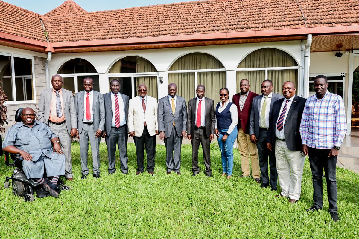 Deputy President @Rigathi Gachagua today in the afternoon had a working lunch with leaders from Elgeyo Marakwet and Baringo counties at the Official Residence in Karen, Nairobi.