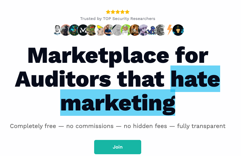 A marketplace for auditors that hate marketing

Problem
- I'm getting ~2-3 leads for audits/day
- I cant take all that work
- I'm not interested in building an agency
- You might be a better auditor than me

Solution
- Im giving away my leads for free, no commissions, no fees 👇