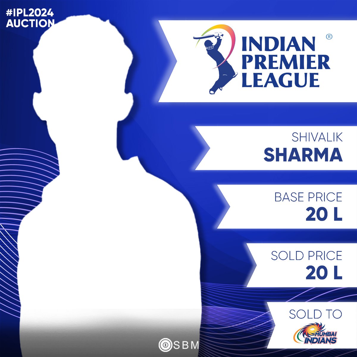 WicketWatcher_'s tweet image. Shivalik Sharma to MI for 20 Lakhs
Swapnil Singh to RCB for 20 lakhs

#ShivalikSharma #SwapnilSingh #MI #RCB #MumbaiIndians #RoyalChallengersBangalore #IPL2024 #IPLAuction #IPL2024Auction #IPLAuction2024 #IndianPremierLeague #IPL #Cricket #SBM
