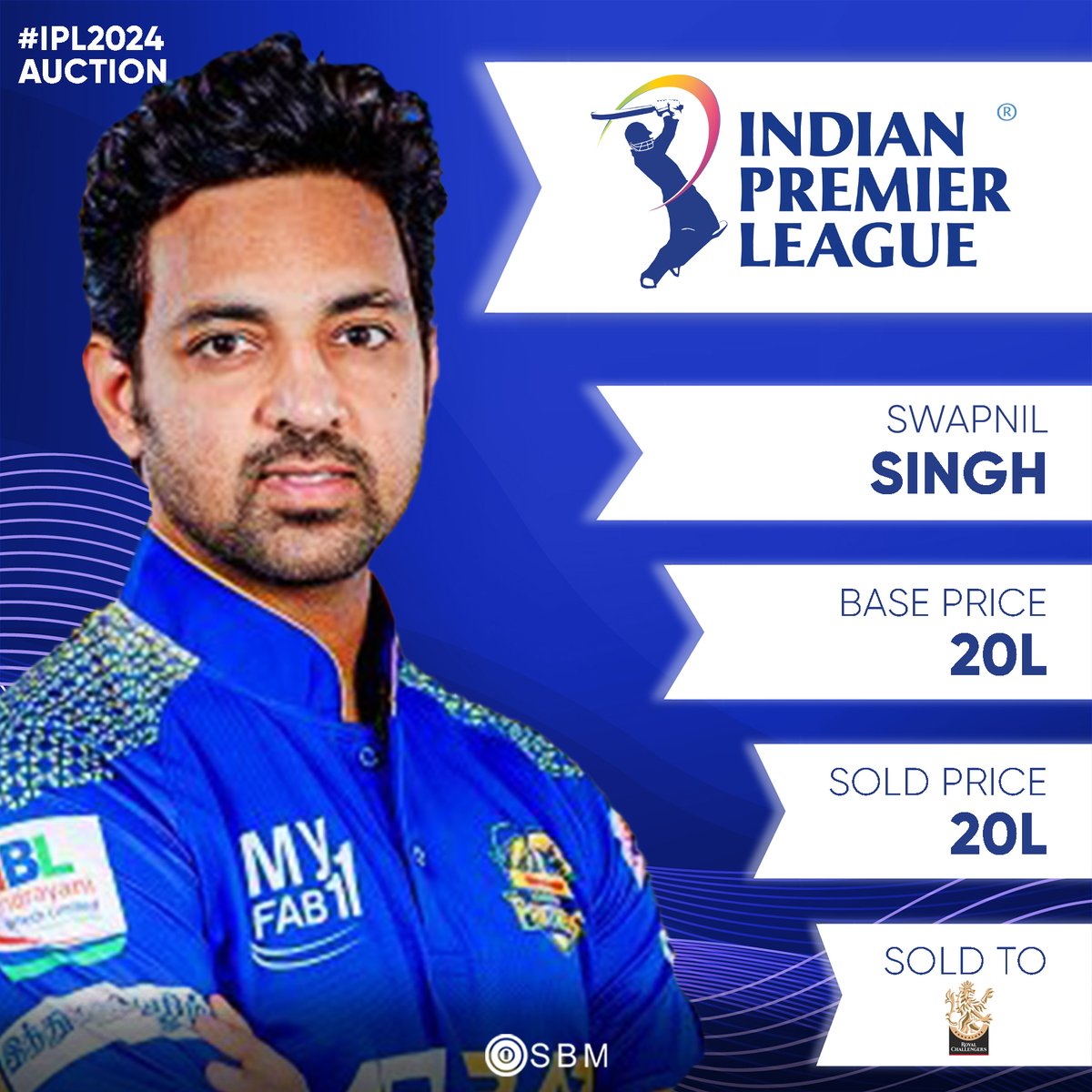 WicketWatcher_'s tweet image. Shivalik Sharma to MI for 20 Lakhs
Swapnil Singh to RCB for 20 lakhs

#ShivalikSharma #SwapnilSingh #MI #RCB #MumbaiIndians #RoyalChallengersBangalore #IPL2024 #IPLAuction #IPL2024Auction #IPLAuction2024 #IndianPremierLeague #IPL #Cricket #SBM