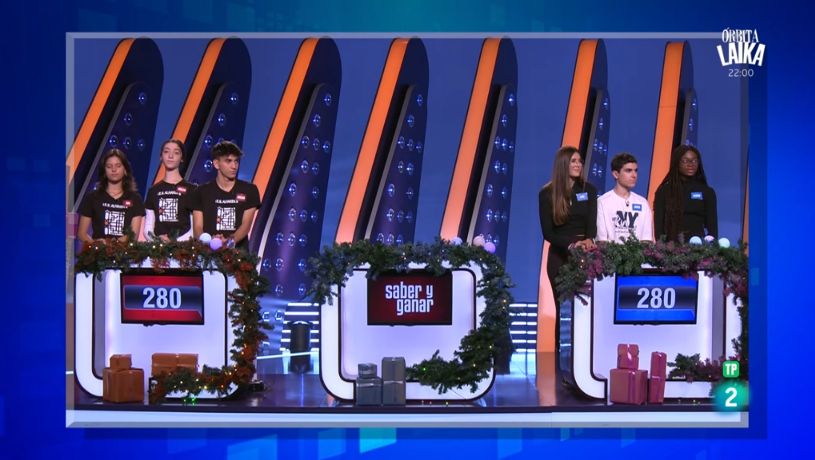 🎄Los institutos volverán a #SaberYGanar por Navidad
Se confirma que varios alumnos de 4º de ESO participarán desde el 25 de diciembre hasta el 5 de enero.
❓¿Te gustan estos especiales? ¿Cambiarías algo respecto a los del año pasado?