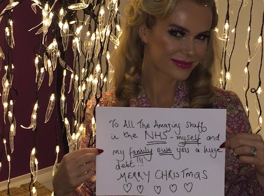 “To all the amazing staff in the NHS - myself and my family owe you a huge debt! Merry Christmas.” - Amanda Holden 💙