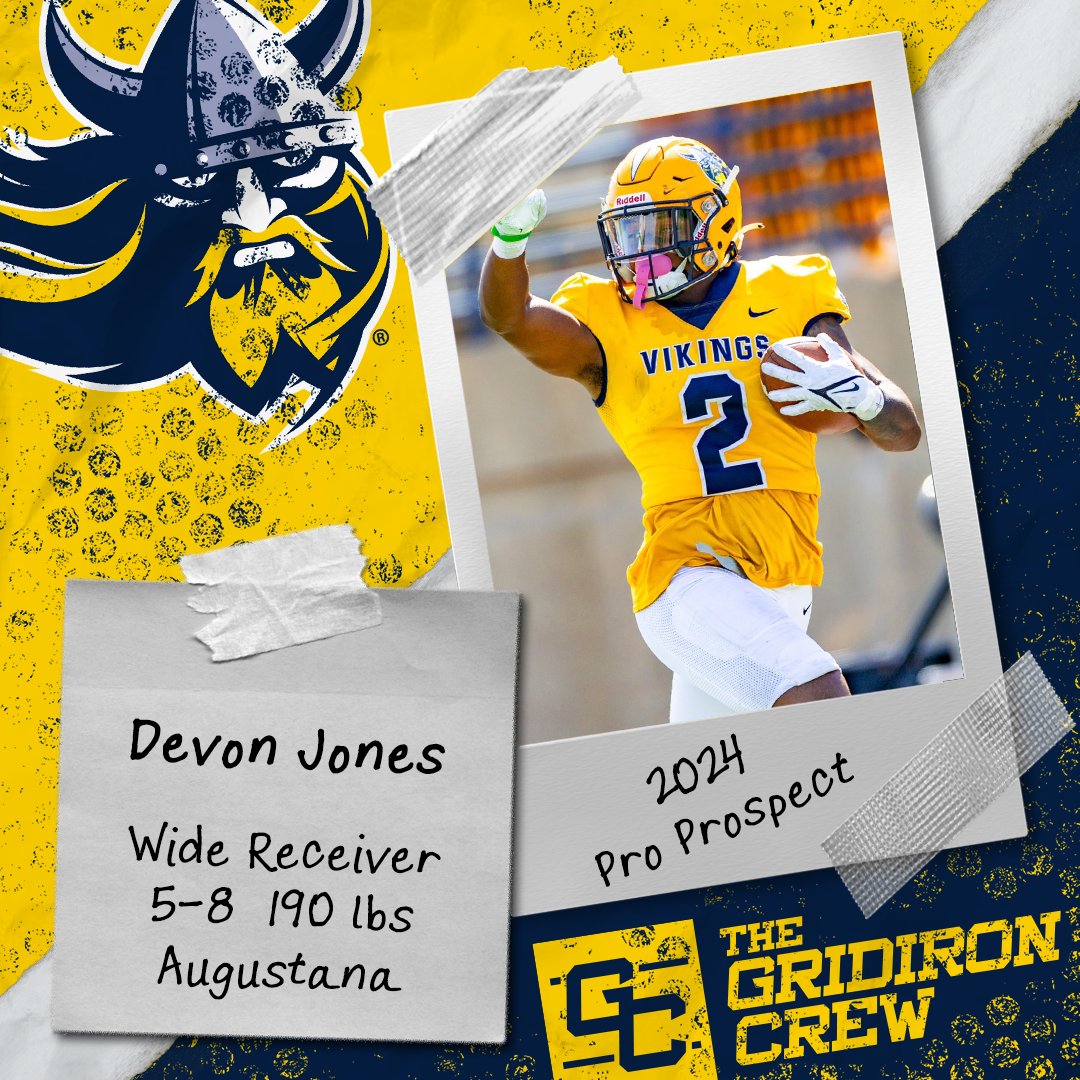 The Gridiron Crew ๐ (@gridiron_crew) on Twitter photo โ ๏ธ Attention Pro Scouts, Coaches, and GMs โ ๏ธ
You need to look at 2024 Pro Prospect, Devon Jones <a href="/devonagjones/">Devon Jones</a>, a WR from <a href="/AugieFB/">Augustana Football</a>
๐ See our Interview: thegridironcrew.com/devon-jones-20โฆ
#2024ProProspect #DraftTwitter #NFLDraft #NFL #CFLDraft #CFL #ProFootball ๐ โ ๏ธ Attention Pro Scouts, Coaches, and GMs โ ๏ธ
You need to look at 2024 Pro Prospect, Devon Jones <a href="/devonagjones/">Devon Jones</a>, a WR from <a href="/AugieFB/">Augustana Football</a>
๐ See our Interview: thegridironcrew.com/devon-jones-20โฆ
#2024ProProspect #DraftTwitter #NFLDraft #NFL #CFLDraft #CFL #ProFootball ๐