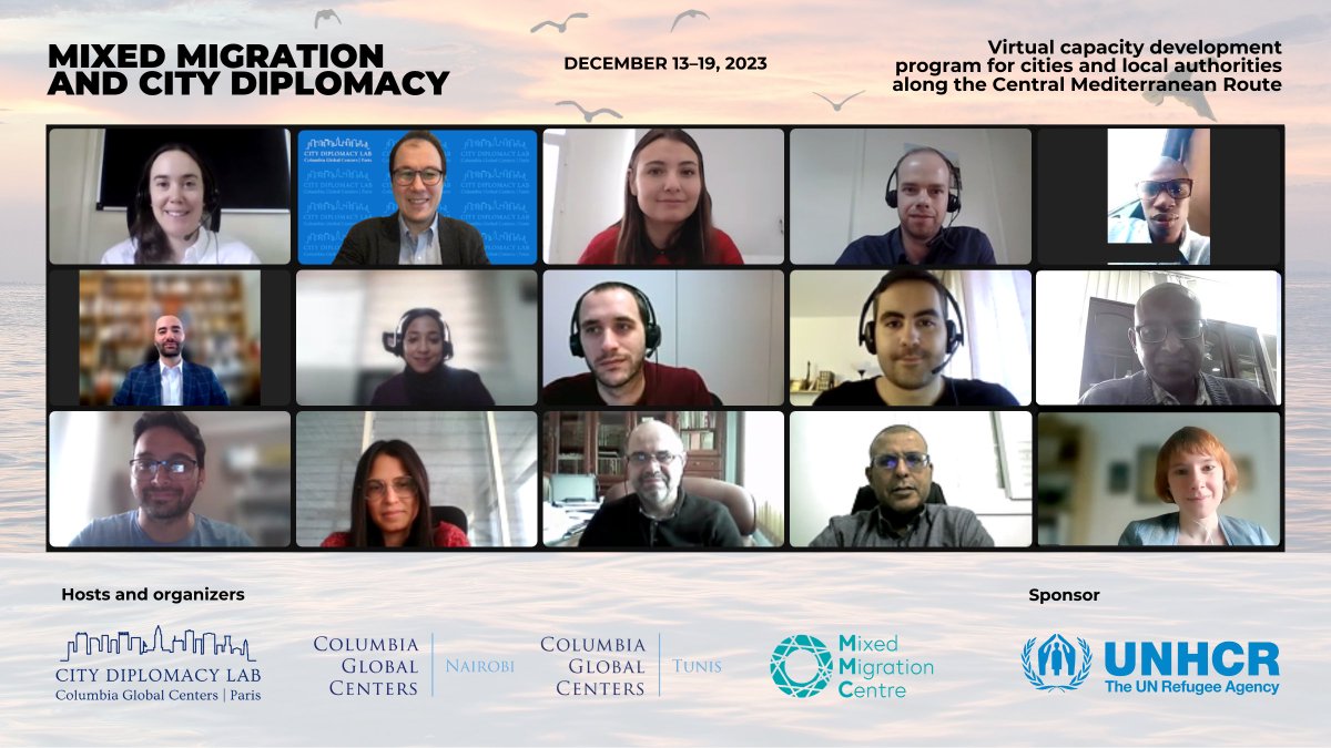 🎓Our Mixed Migration and City Diplomacy online training concluded today with the presentation and discussion of local action plans. 👏Congratulations to all participating municipal officers!