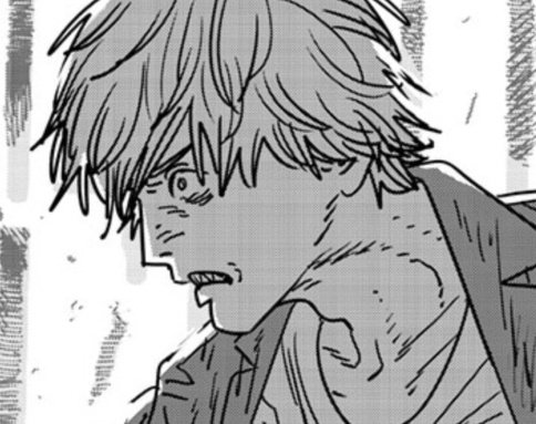 I dont think I've seen a look of rage like this on Denji ever, this kid is on the brink