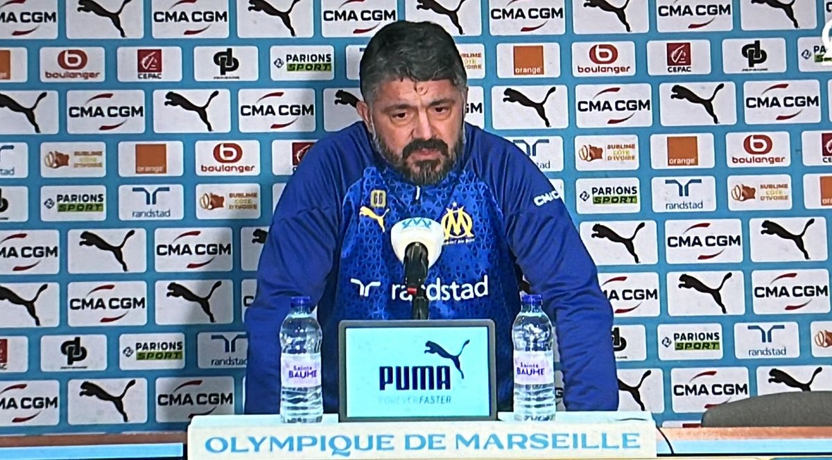 #MHSCOM Gennaro Gattuso est plutôt satisfait du parcours de l’OM en Ligue 1 depuis son arrivée. Même s’il regrette le fait de ne pas avoir pu travailler plus avec son groupe par rapport à l’enchaînement des matchs et les trêves où la Commanderie est vide… @OM_Officiel #TeamOM