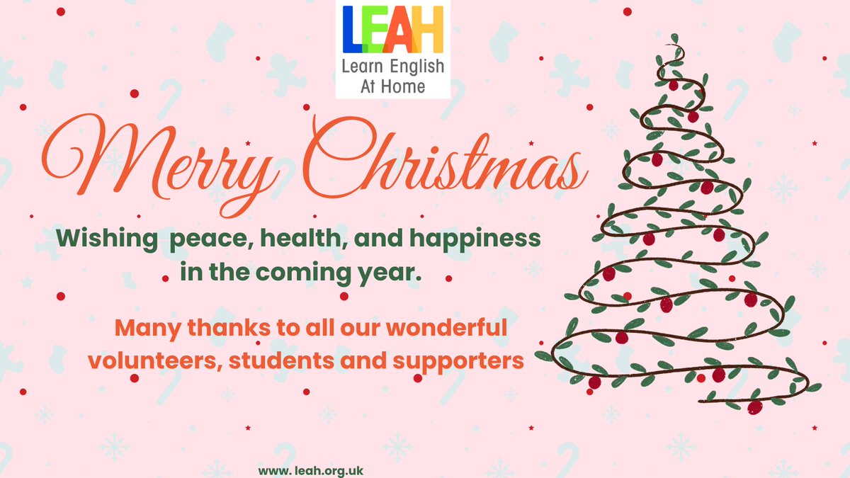 Season's Greetings from the LEAH Team