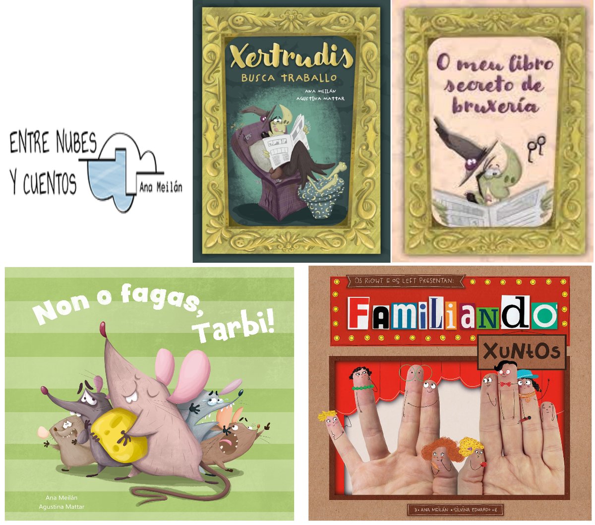 Recibimos novidades da da Editorial Entre Nubes y Cuentos para a Biblioteca de GÁLIX galix.org/2023/12/na-nos… #bibliotecagálix #lixgalega #entrenubesycuentos  @anameilan_enyc #gálix #ibbygalicia Accede aos libros recibidos no Pínterst: pinterest.es/galixbibliotec…