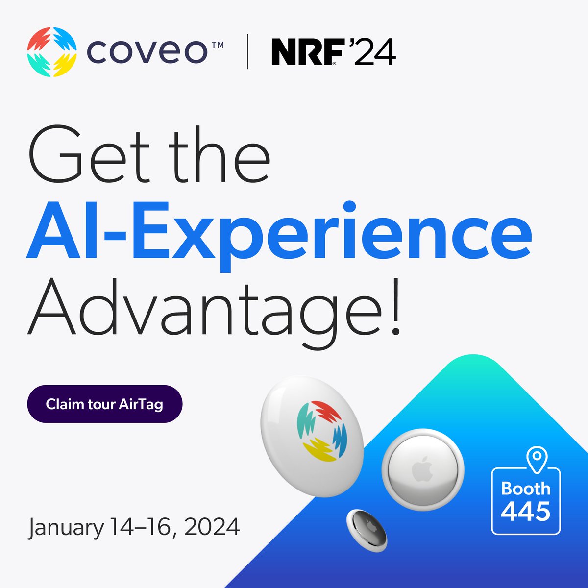 Discover how innovators are delivering best-in-class commerce with composable Search and Generative Experiences.

Secure a meeting with Coveo's commerce experts to ensure you get to see GenAI in action:  lnkd.in/dDp48Tyx

#NRF2024 #Ecommerce #RetailInnovation #RetailTech