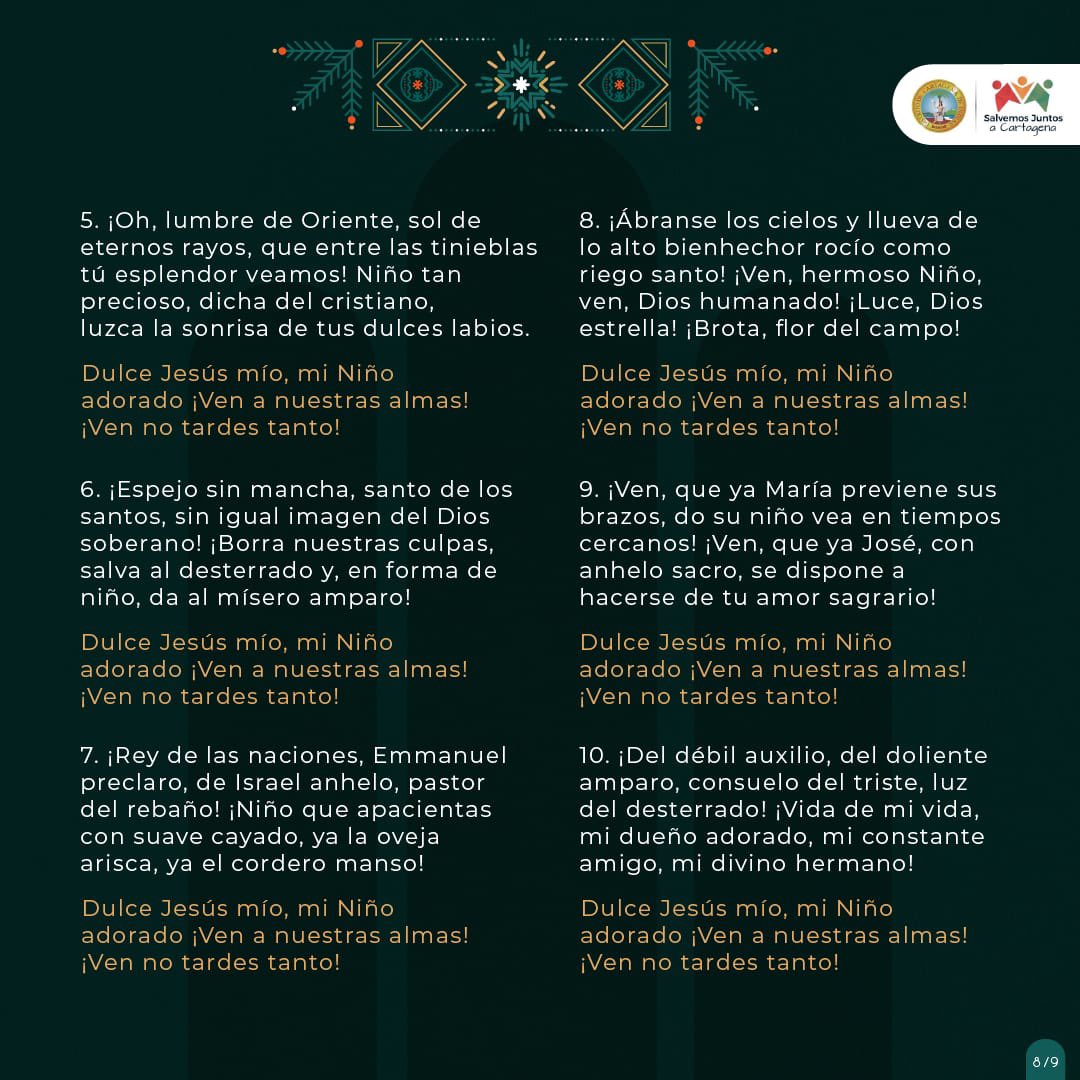 Hermandad de los Dolores - REZO DE LAS JORNADITAS | CON MARÍA CAMINEMOS  JUNTOS HACIA BELÉN Día Quinto (22 dic.) Oración para todos los días: San  José y Santa María, queremos peregrinar, image size:1080x1080