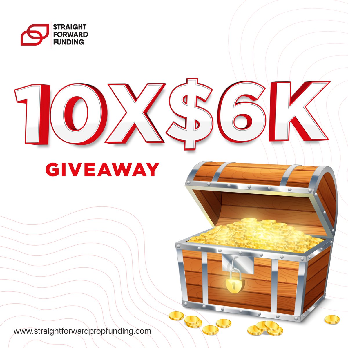 🔺PRE-LAUNCH GIVEAWAY! We are giving away 10 x $6k instant funded accounts Enter: 1️⃣ Follow @SFFfunding 2️⃣ Like & Retweet 3️⃣ Tag 3 traders! 4️⃣ Join our discord discord.gg/straightforwar… Ends in 48 hours, winners will be picked in discord.
