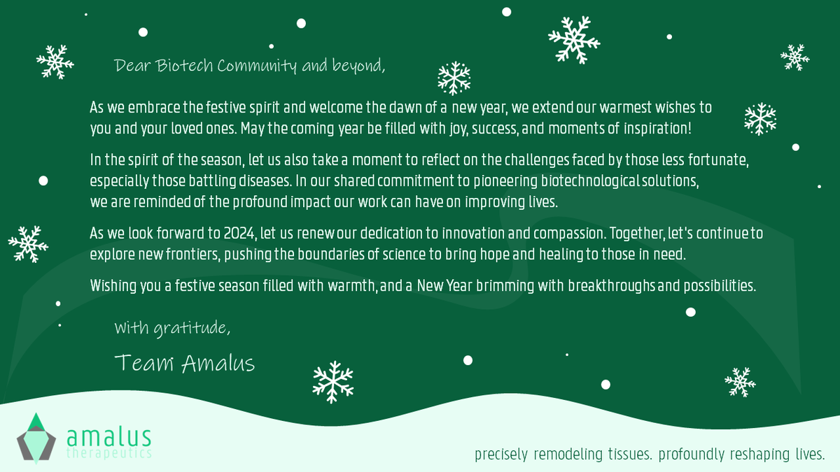 AmalusTx's tweet photo. 🎊 In the midst of joy and festivities, let's remember why we do what we do and get motivated to keep going in 2024! Wishing you a fantastic conclusion to 2023! 🎉 https://t.co/WmhHVA4JiZ