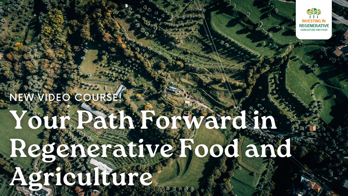 Our new video #course is out! It's meant to understand why, how and what to work on, build and invest in the #regenerativeagriculture and #food space ➡️ foodhub.nl/en/opleidingen… #education