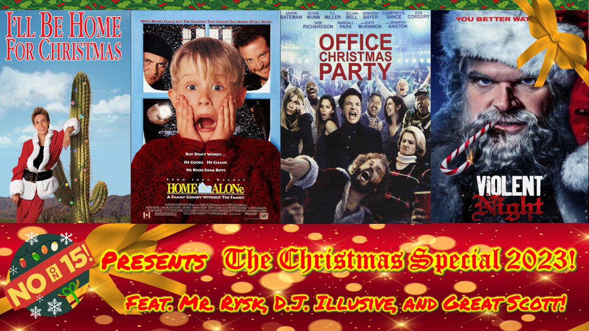 NEW EPISODE ALERT!!!🚨🚨🚨 It's Season 4 Episode 38 The #Christmas2023  Special! feat. Great Scott, DJ Illusive and @rysk  #homealone #officechristmasparty #violentnight #illbehomeforchristmas #holidaymovies #christmasmovieshowdown 

podcasters.spotify.com/pod/show/the-n…